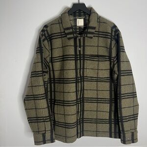 Vuori Ballard Shirt Jacket Mens XL Green Shacket Button Down